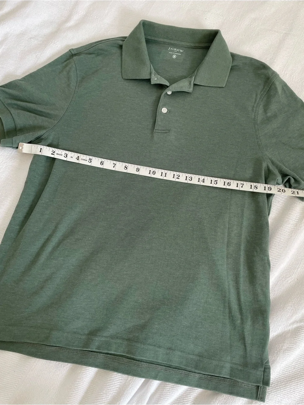J. Crew Men's Dark Green Polo Shirt